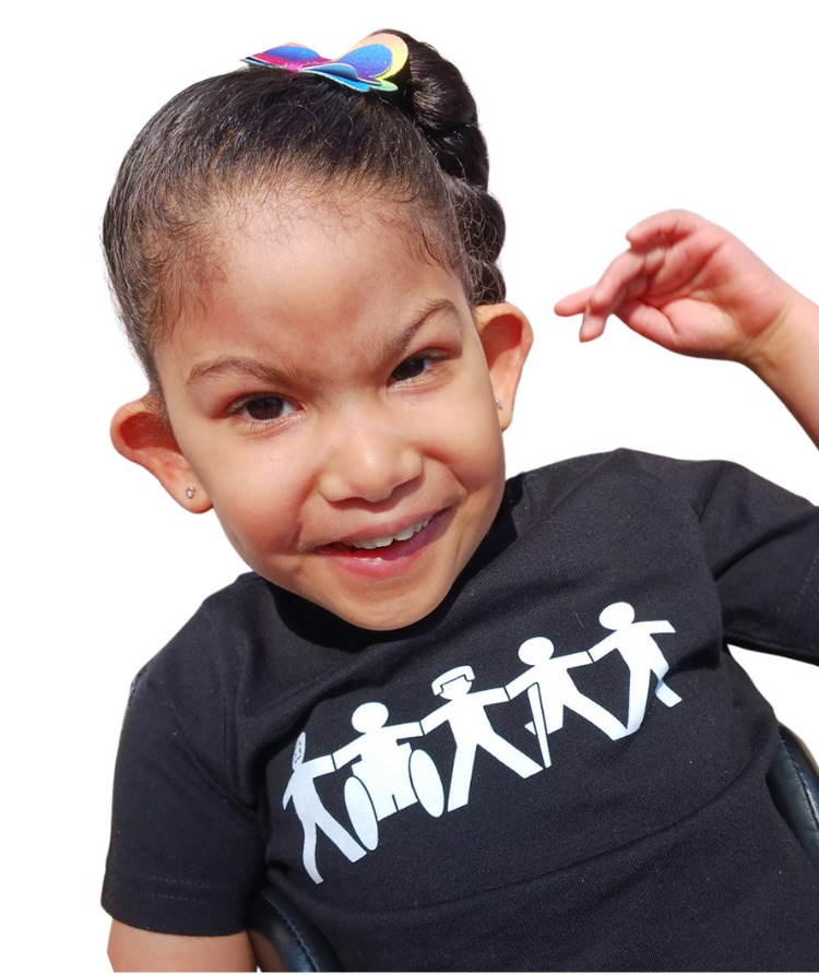 Different, Not Less - Black Toddler Tee