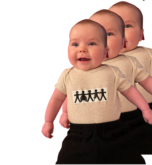 Different, Not Less - Tan Baby Onesie